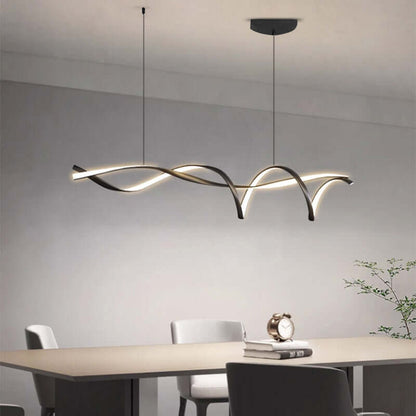 Moderner LED-Kronleuchter - Schwarz