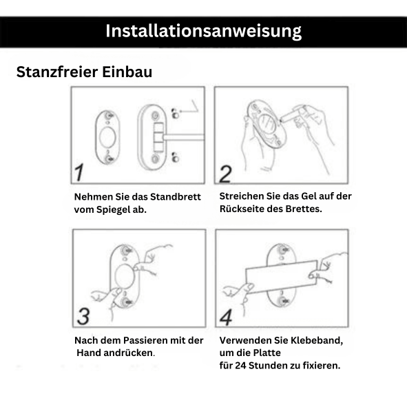 LED Kosmetikspiegel mit Vergrößerung