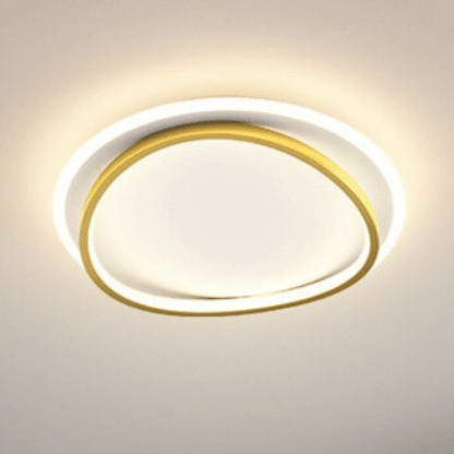 Moderne LED-Deckenleuchte Schwarz-Gold