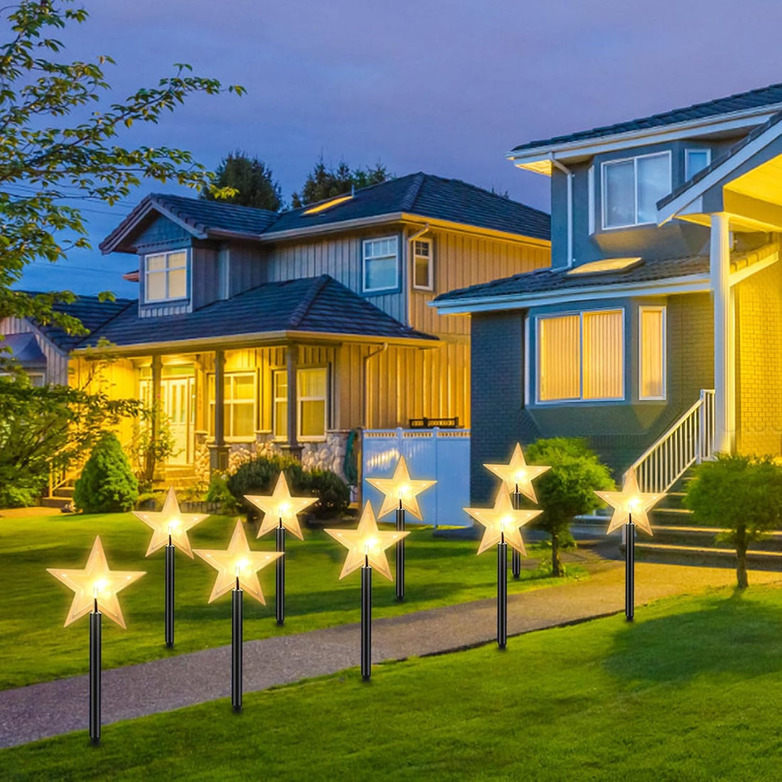 Weihnachts-LED-Sternenlichter für den Außenbereich