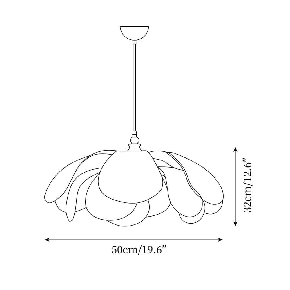 Moderne Blumen-Pendelleuchte