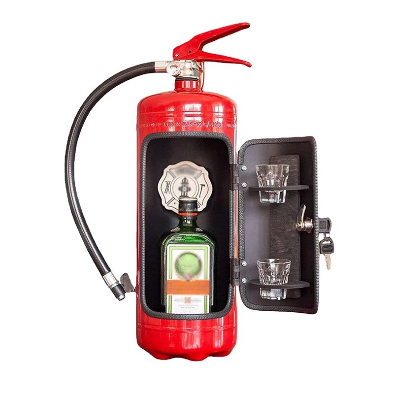 Verborgene Flaschenlagerung - Feuerlöscher-Design