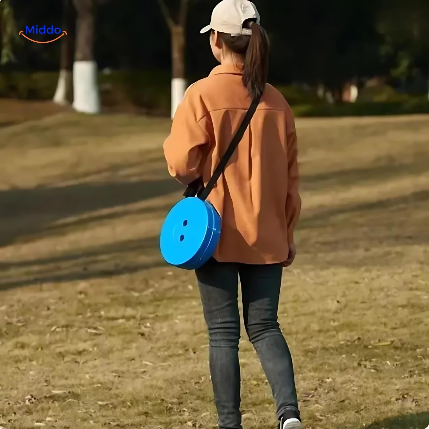 Zelara Verstellbarer Teleskop-Hocker mit rutschfester Oberfläche