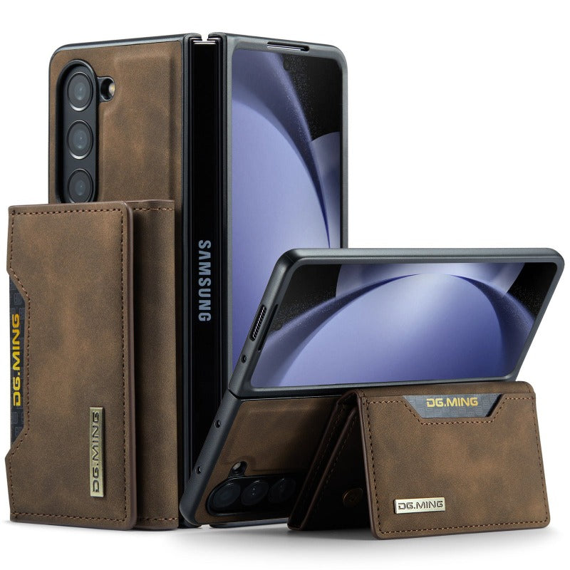 2in1 Vintage Leder Magnetische Brieftasche Fall für Samsung Galaxy Z Fold5 4