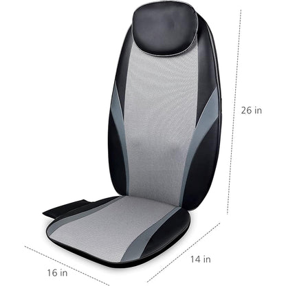 Zelara© Premium Shiatsu Rückenmassager für Stuhl mit Wärme [1 Jahr Garantie]