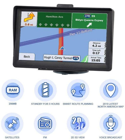 7&quot; GPS-Navigationssystem – 2025 Upgrade Sat-Nav für Autos &amp; Lastwagen