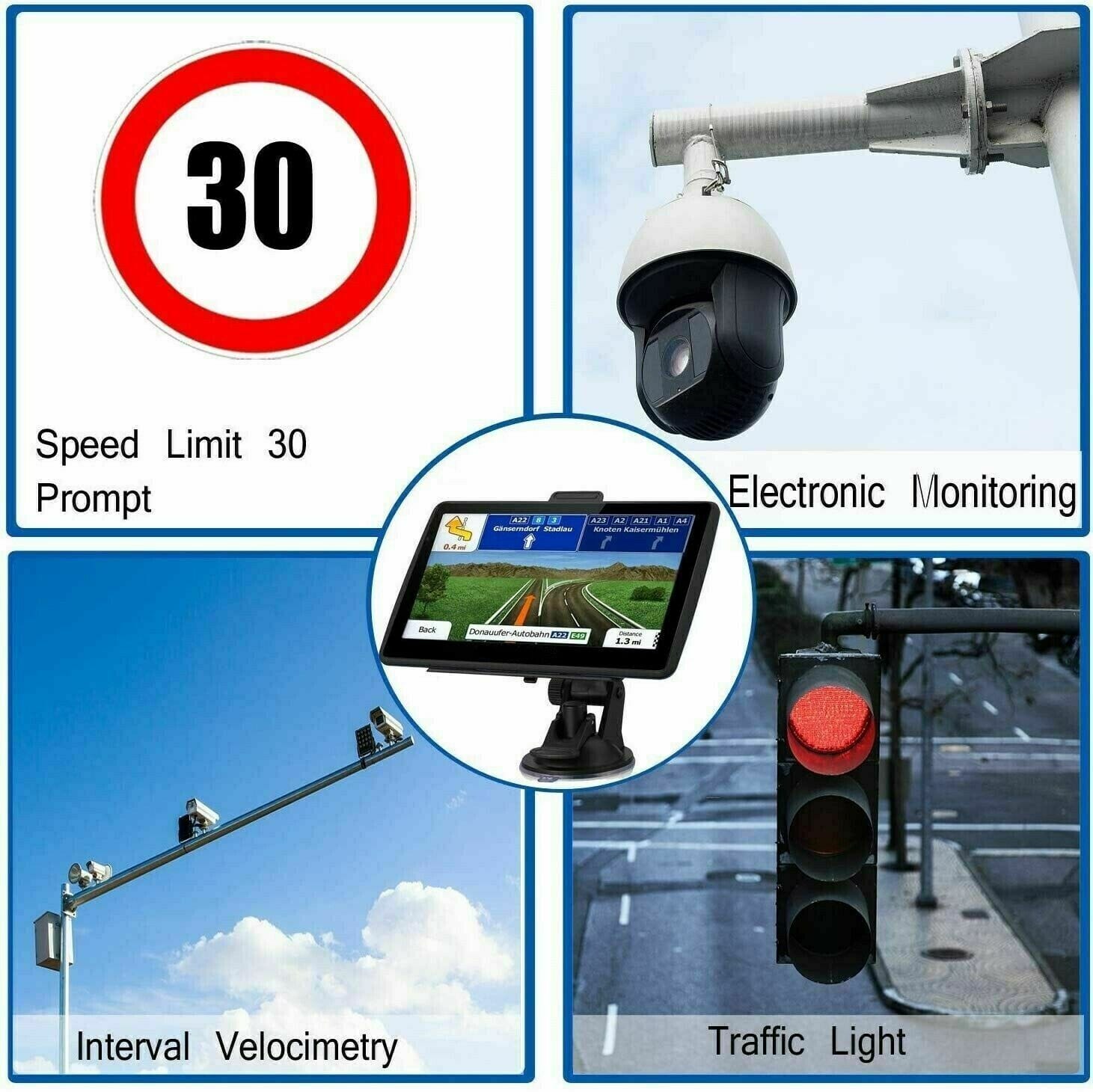 7&quot; GPS-Navigationssystem – 2025 Upgrade Sat-Nav für Autos &amp; Lastwagen