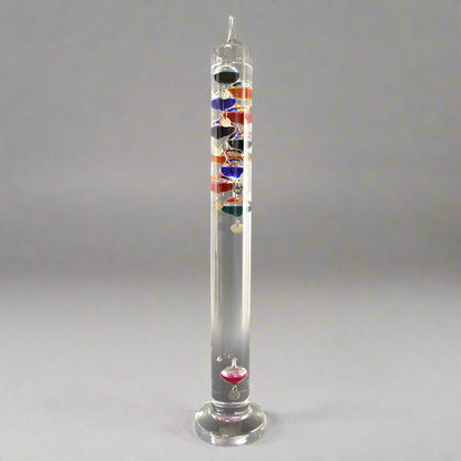 Galileo-Thermometer mit schwebenden Glas-Glühbirnen - Dekorative Temperaturmessung für Zuhause &amp; Bürodekoration