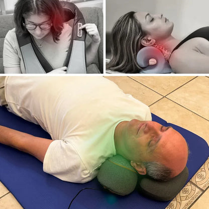 Nackenmassagegerät mit Wärme und Vibrationsmassage, USB-betrieben, ergonomisch, mehrfach einstellbar