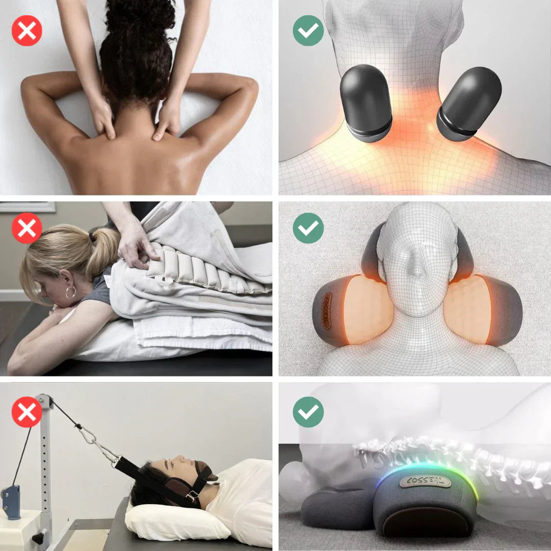 Nackenmassagegerät mit Wärme und Vibrationsmassage, USB-betrieben, ergonomisch, mehrfach einstellbar