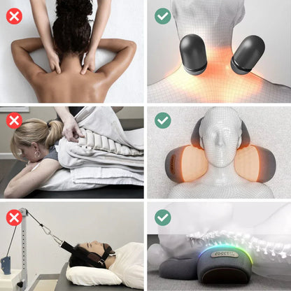 Nackenmassagegerät mit Wärme und Vibrationsmassage, USB-betrieben, ergonomisch, mehrfach einstellbar