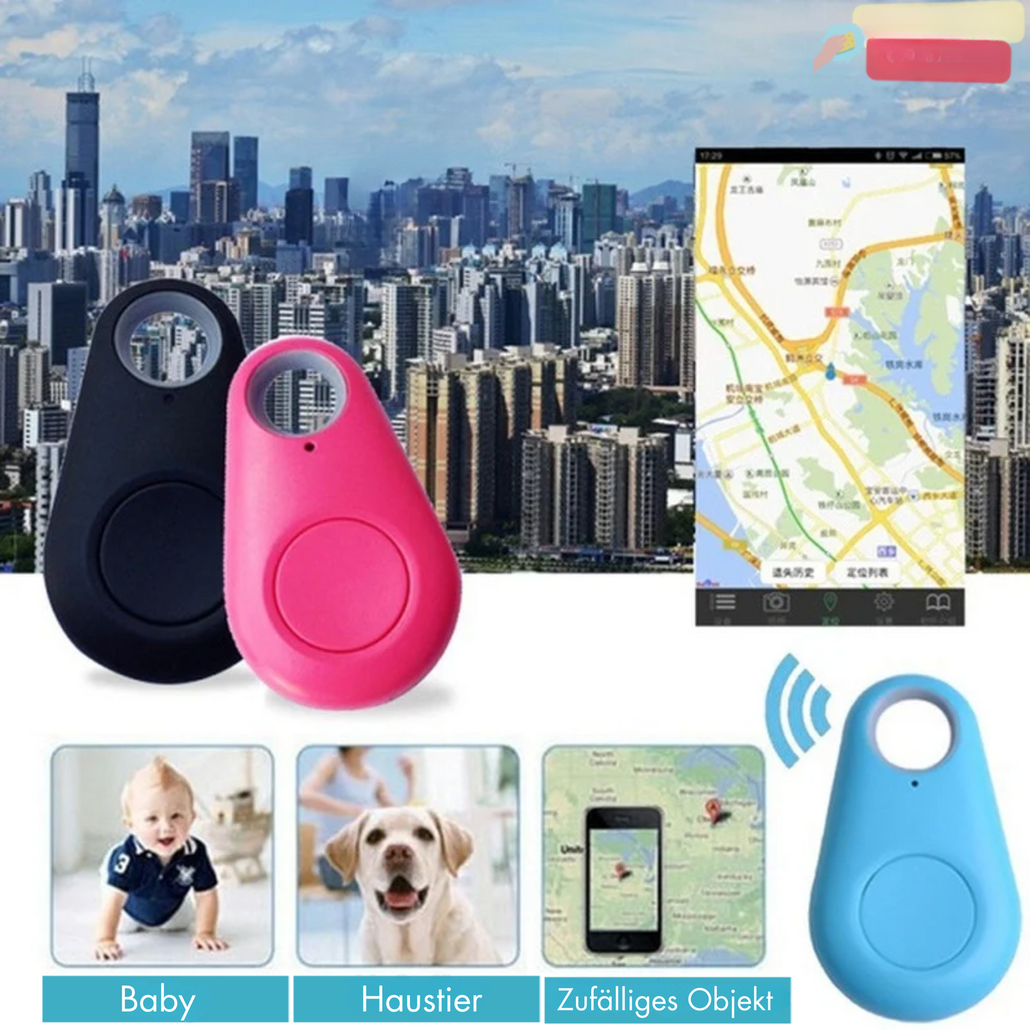 Zelara - Multi Verbindung GPS Haustiere Tracker