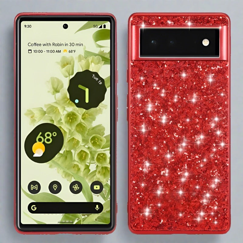 Google Pixel 7/6 Hülle | Stoßfeste Glitzerhülle