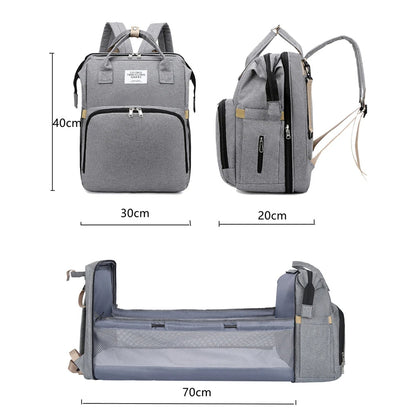 Zelara - 2in1 Baby Rucksack mit integriertem Wickelbett wählen