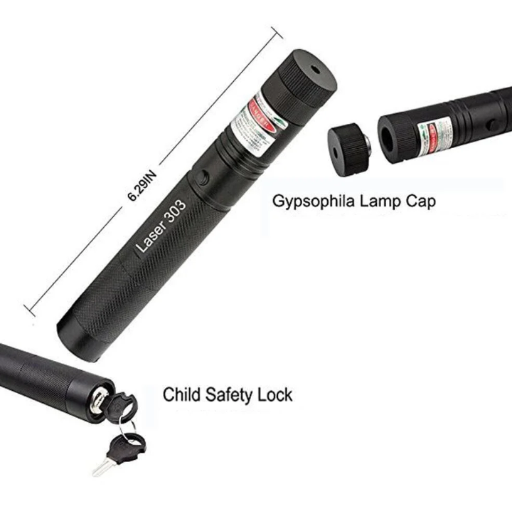 Hochleistungs-Laserpointer - Starker Grüner Laserstrahl