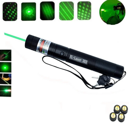 Hochleistungs-Laserpointer - Starker Grüner Laserstrahl