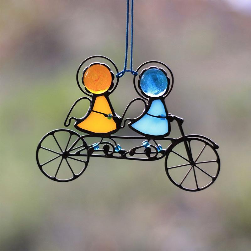 Sonnenfänger aus Glas - Fensterbehang | Handgefertigtes Buntglaskunstwerk