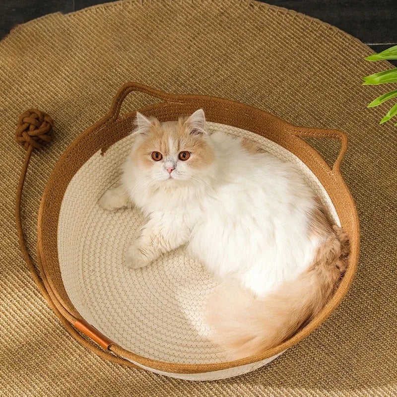 Katzenbett handgewebt - Ergonomisch &amp; Natürlich