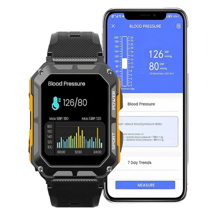 Herren Smartwatch – Digitale Uhr mit Fitness-Tracking, wasserdichtem Gehäuse und langer Akkulaufzeit für Arbeit und Fitness