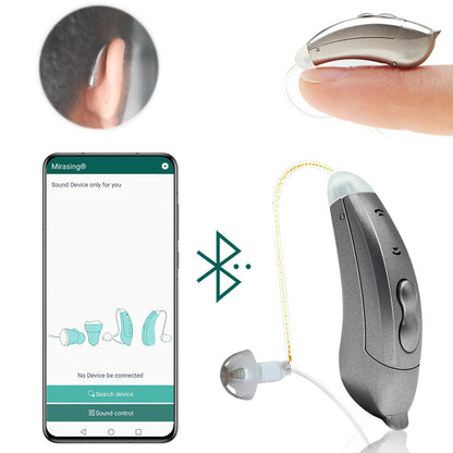 Zelara Bluetooth-Hörgerät – Diskret, Wiederaufladbar und Steuerung über App