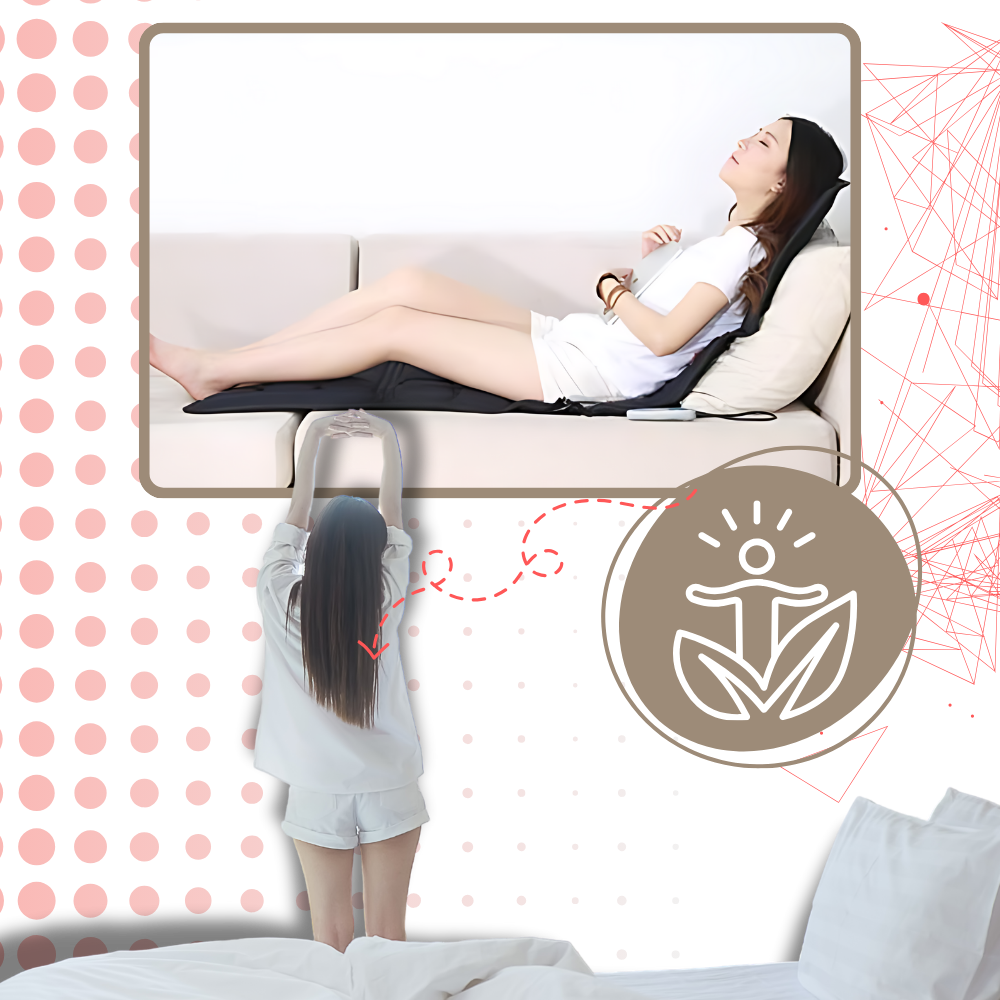 Tragbare Wärmetherapie Ganzkörper-Massage-Matte mit Vibration für Schmerzlinderung und Entspannung