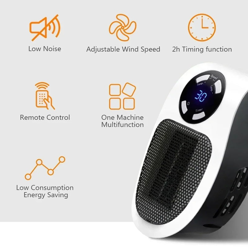Mini tragbarer Heizlüfter mit LED-Display und intelligenter Temperaturregelung