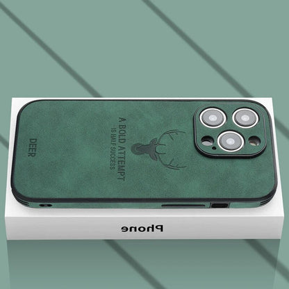 Luxus iPhone Hülle aus Wildleder - Stoßfest &amp; Stilvoll