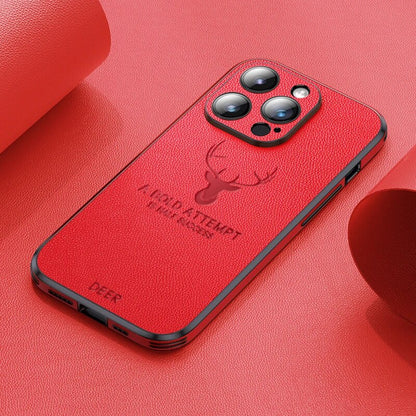 Luxus iPhone Hülle aus Wildleder - Stoßfest &amp; Stilvoll