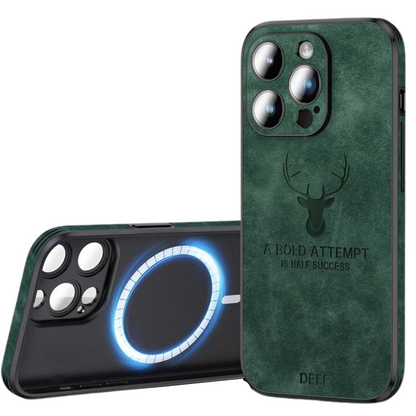 Luxus iPhone Hülle aus Wildleder - Stoßfest &amp; Stilvoll