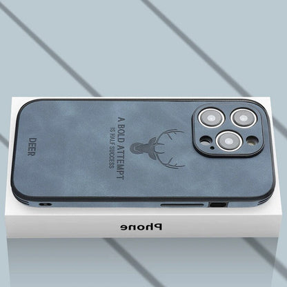 Luxus iPhone Hülle aus Wildleder - Stoßfest &amp; Stilvoll