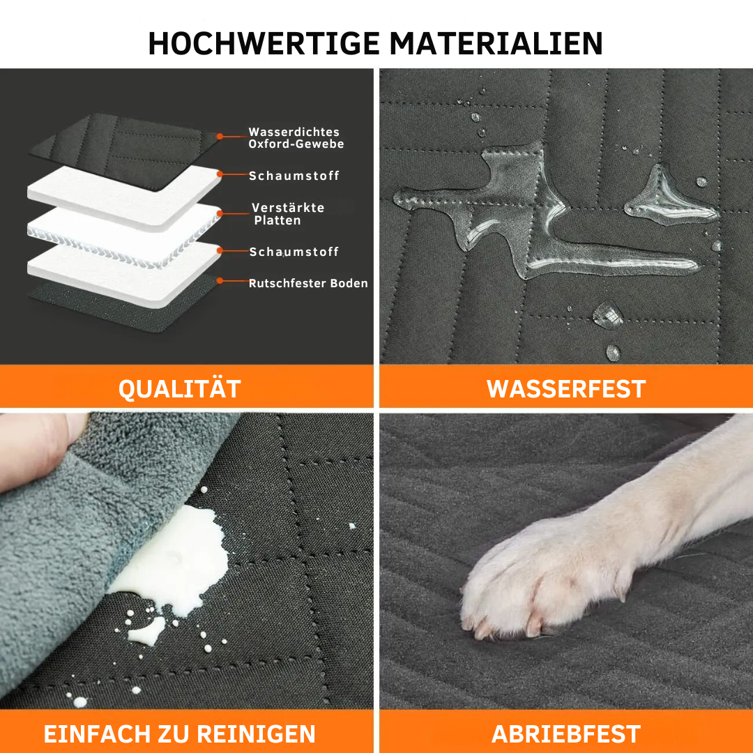 Hunde Autoschutzmatte  - Komfort &amp; Sicherheit für Ihr Auto