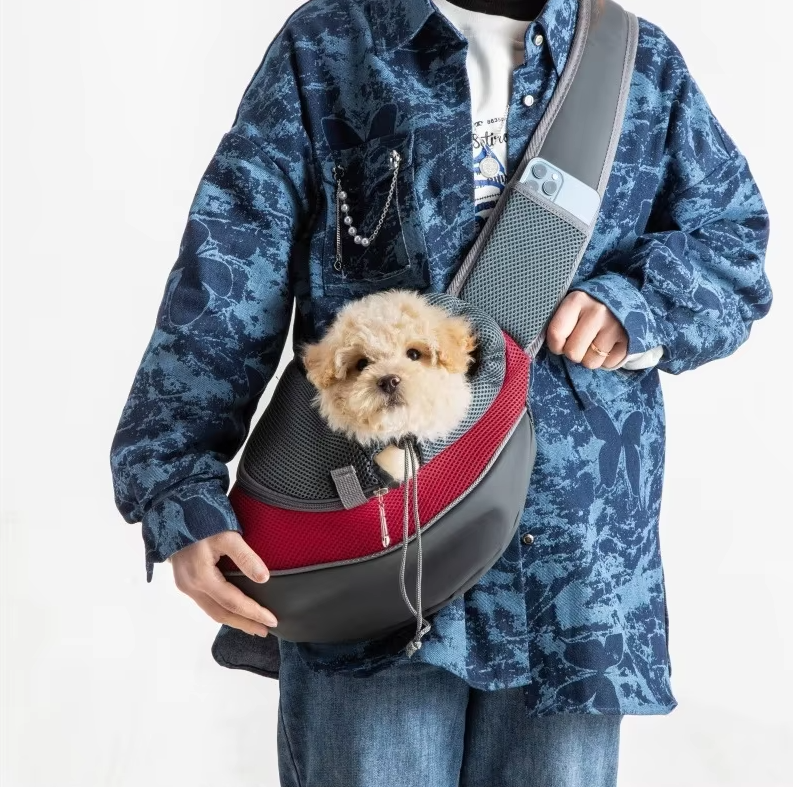 Hunde-Tragetasche - Bequeme &amp; Atmungsaktive Schultertasche