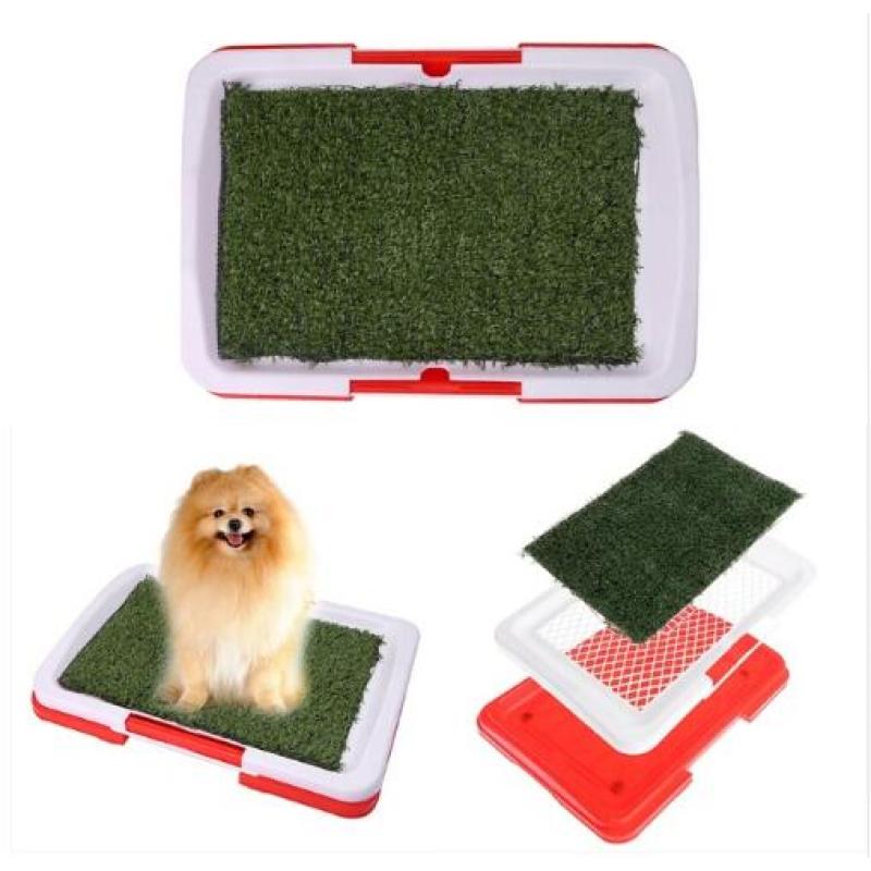 Hundetoilette mit Kunstrasen – Rutschfeste Matte für Zuhause