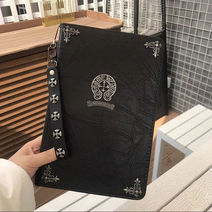 Chrome Hearts Leder-Pad-Hülle für Apple Pad