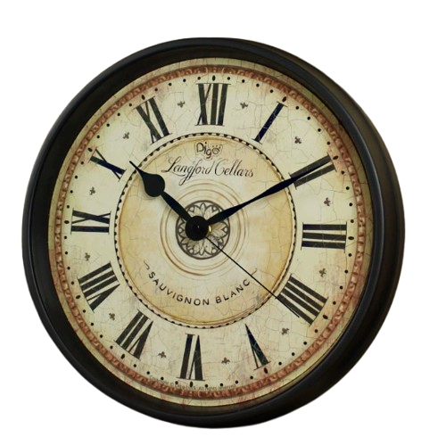 Retro Römischen Ziffern Wanduhr