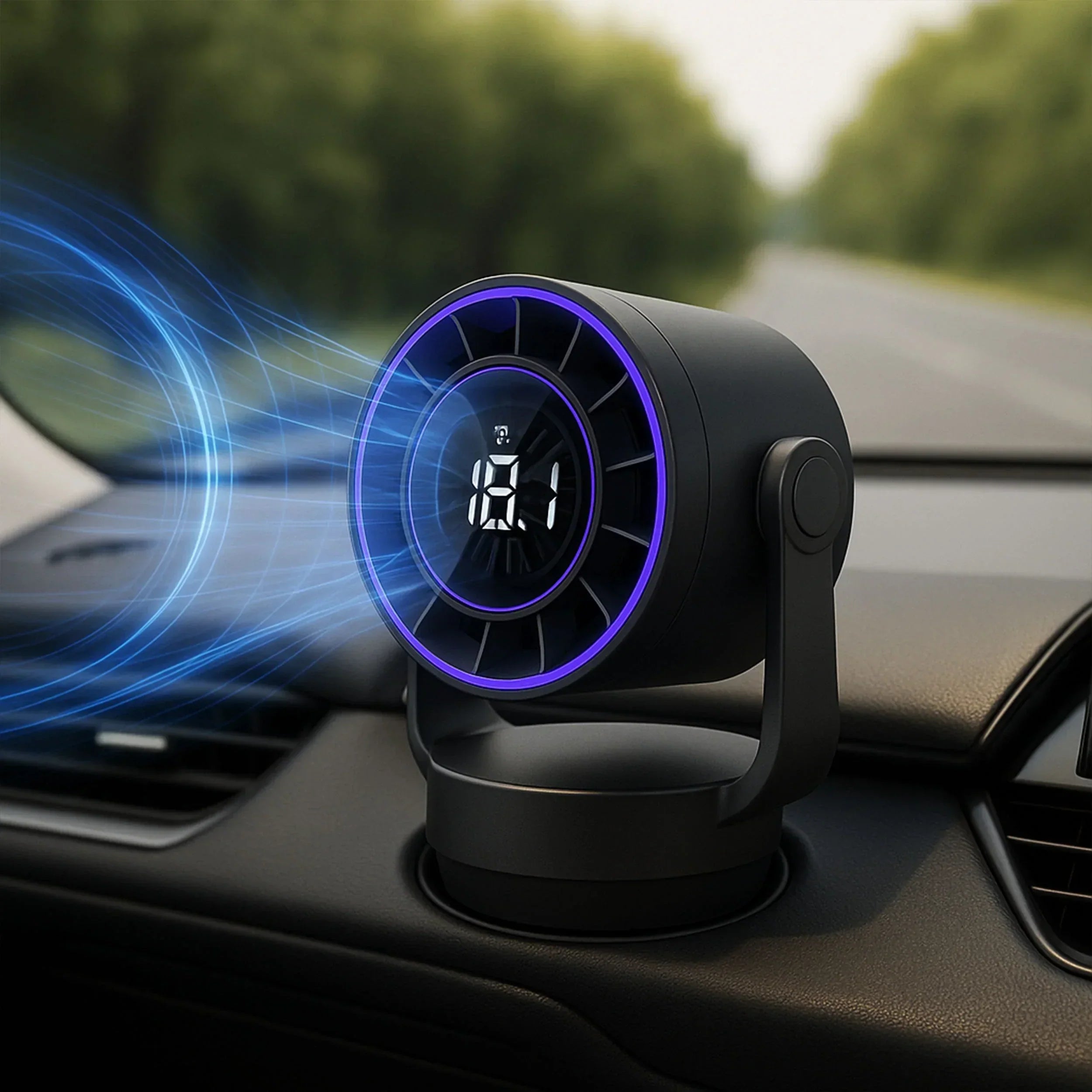 Turbo Cool Tragbare USB-Klimaanlage mit Verstellbarer Brise, Flüsterleisem Betrieb &amp; Faltbarem Design – Für Zuhause, Büro &amp; Auto