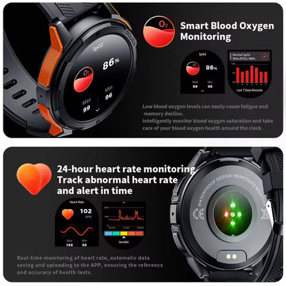 Herren Smartwatch - Wasserdicht, GPS, Fitness- &amp; Gesundheitsmonitor, Am besten für Sport &amp; Schwimmen, UK
