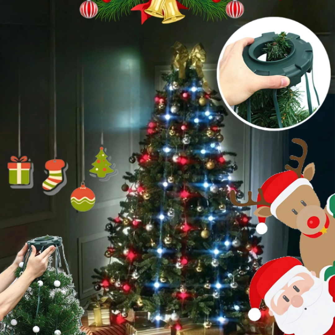 Mehrfarbige LED-Lichterketten für den Weihnachtsbaum