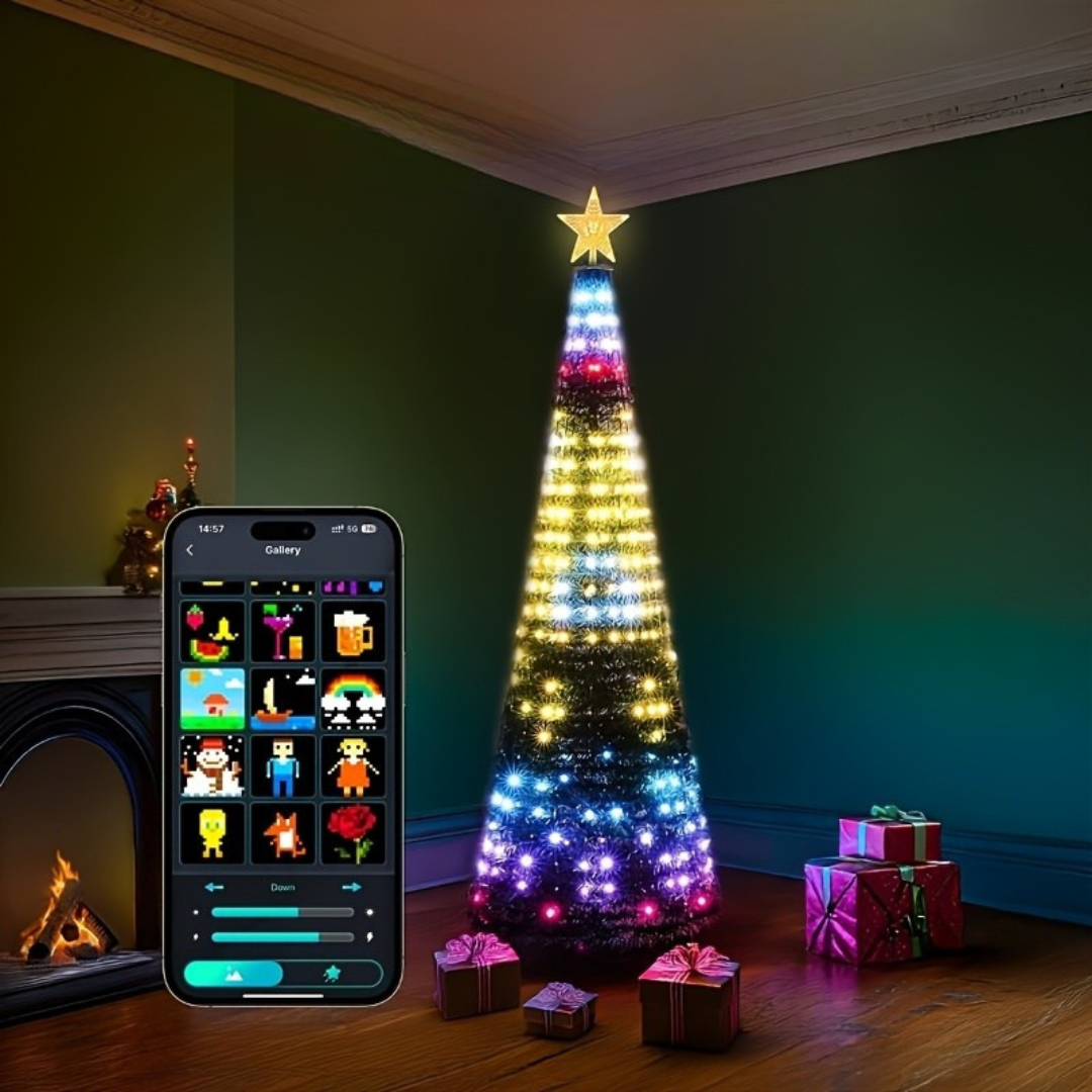 Intelligente LED-Weihnachtsbaumbeleuchtung