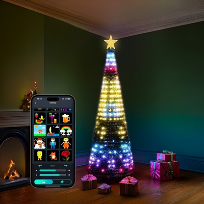 Intelligente LED-Weihnachtsbaumbeleuchtung