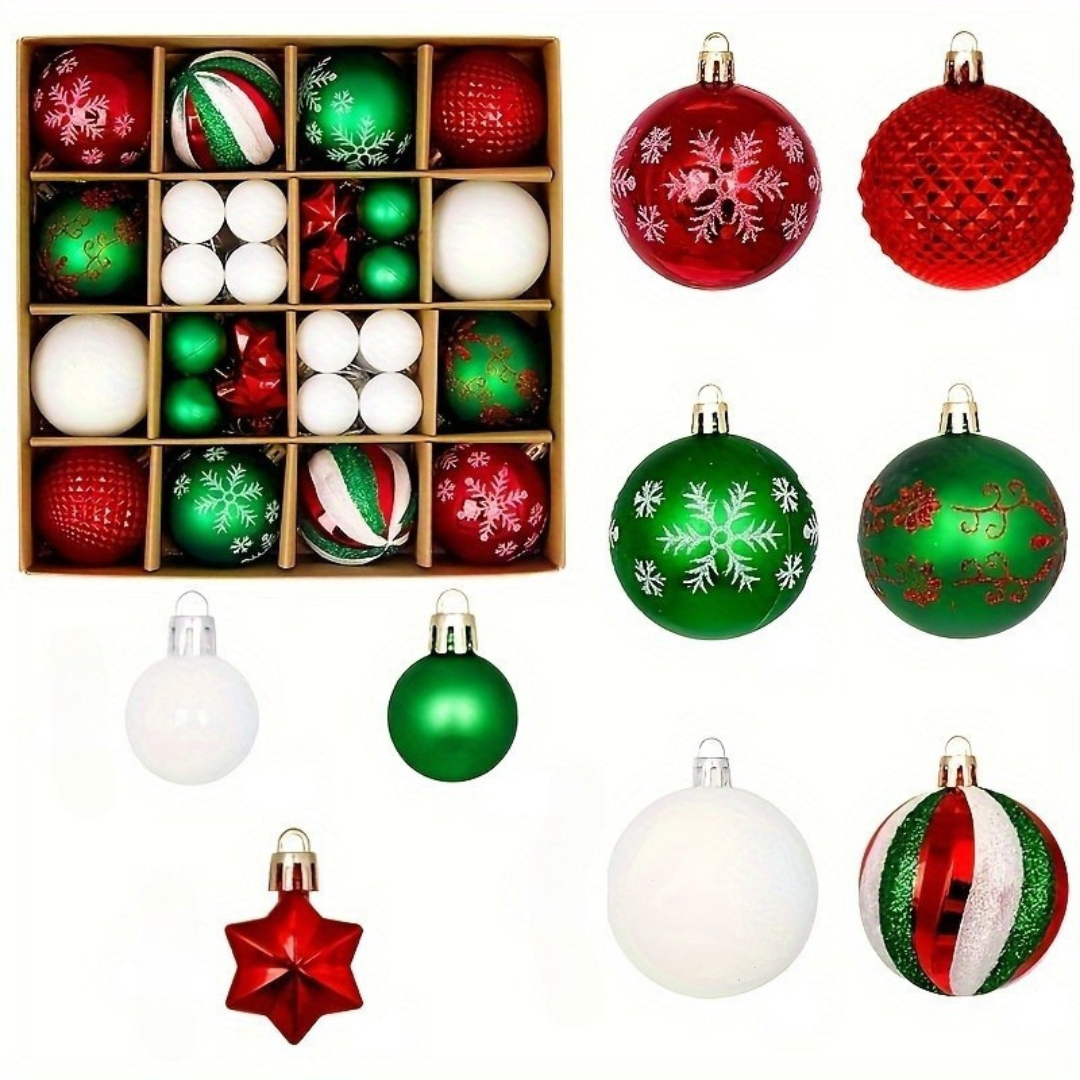 Weihnachtsbaumkugeln Dekorations-Ornamente Set