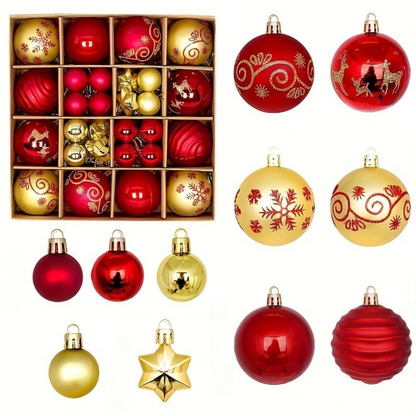 Weihnachtsbaumkugeln Dekorations-Ornamente Set