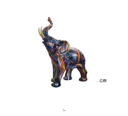 Abstrakte Elefanten Figur für die Inneneinrichtung