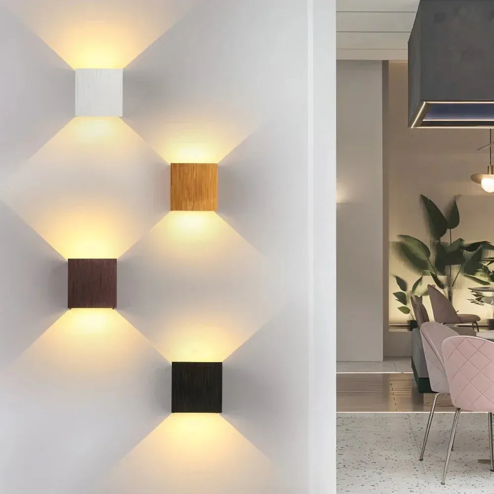 Minimalistische Quadratische Led-Wandleuchte