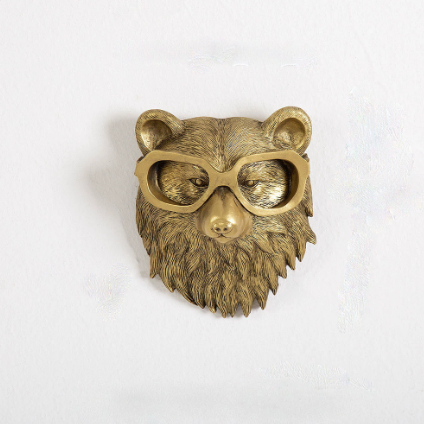 Nordische Tierkopf-Wanddekoration