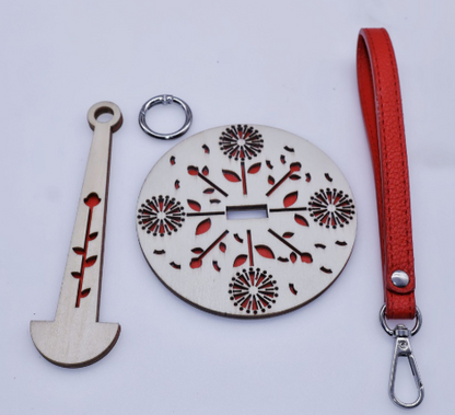 WoodSpin | Tragbarer Garnhalter | Handgarnhalter