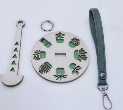 WoodSpin | Tragbarer Garnhalter | Handgarnhalter