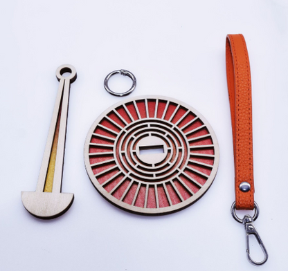 WoodSpin | Tragbarer Garnhalter | Handgarnhalter