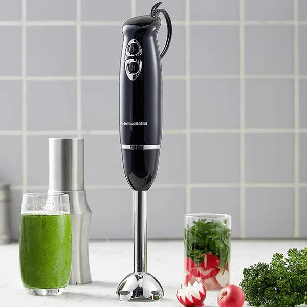 Stabmixer 500W Edelstahl mit 2 Geschwindigkeiten für Smoothies, Suppen, Babynahrung