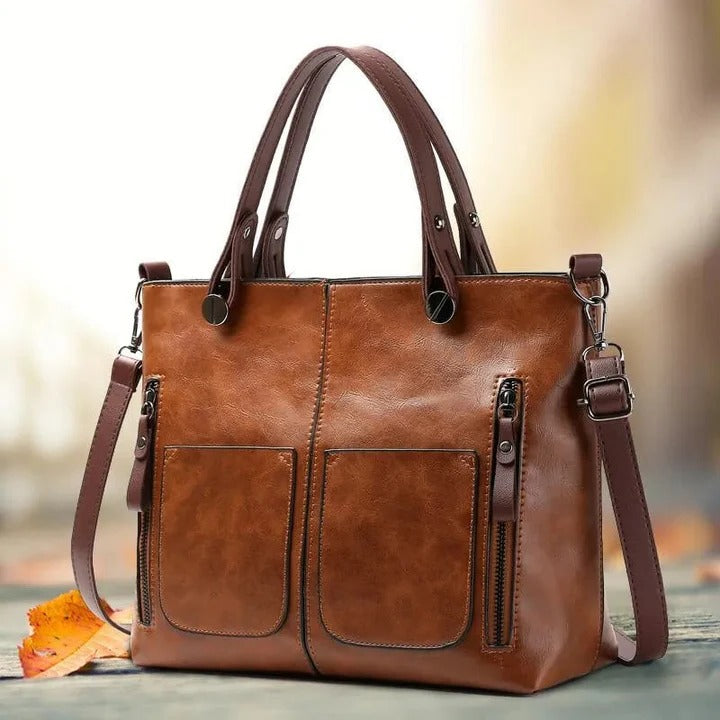 Elegante Lederhandtasche